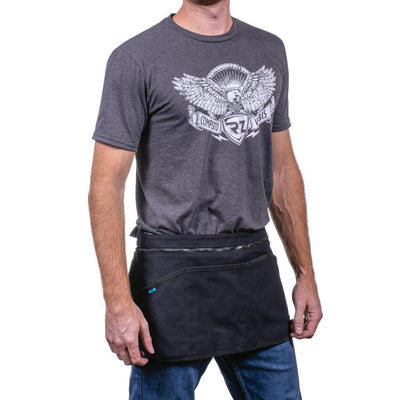 Man wearing RZ apron with only the lower tool belt portion