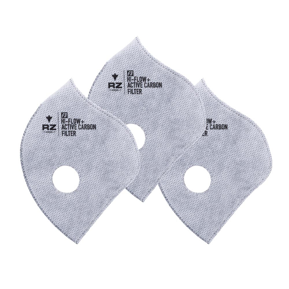 RZ F3 high flow carbon face mask dust and germ filter 3 pack