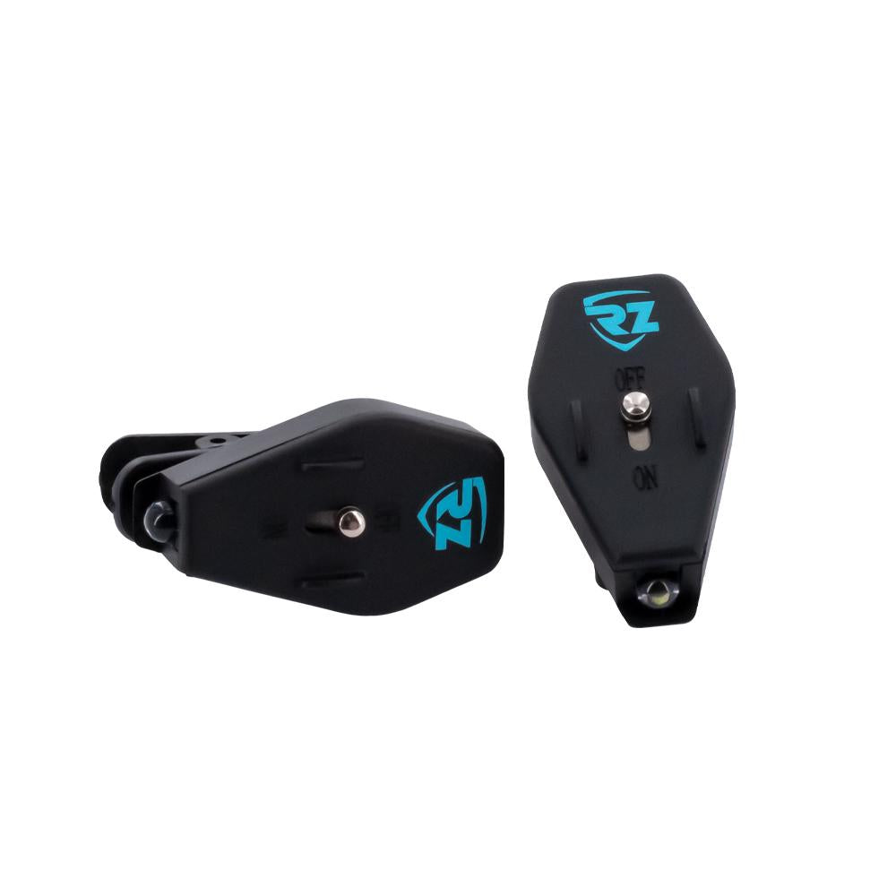 RZ LED clip on light 2 pack on white background