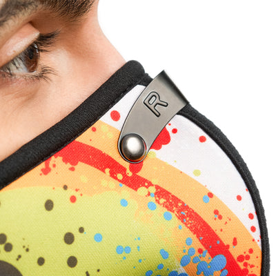 Adjustable metal nose clip on Graffiti Valve Drip RZ M2 Nylon mask shell