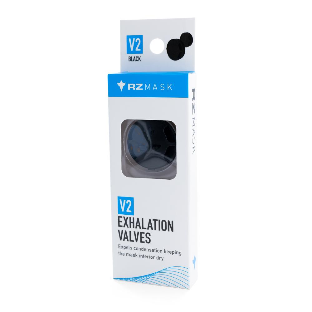 RZ V2 exhalation valve black in package