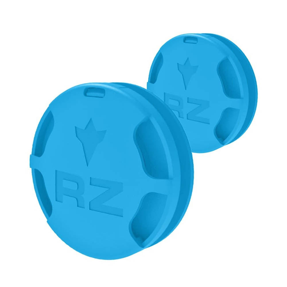 RZ V2 exhalation valve blue on white background
